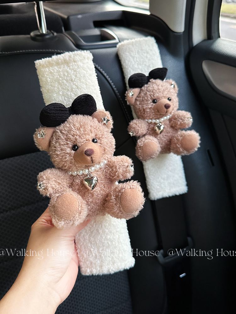 Car Accessories Juicy Couture - Cartoon Bear Car Seat Belt Cover
