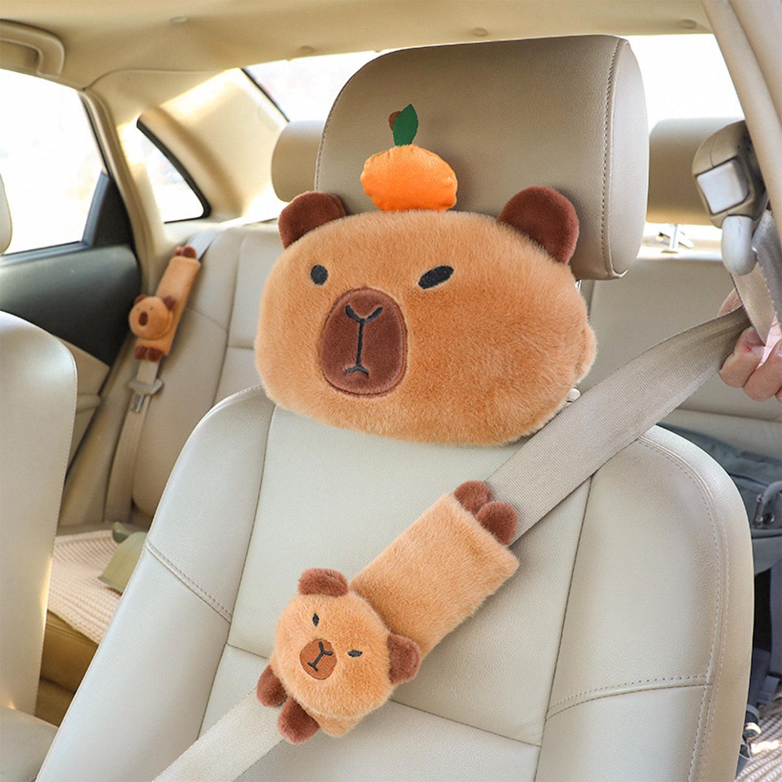 Car Accessories Juicy Couture - Cute Capybara Car Pillow Car Headrest