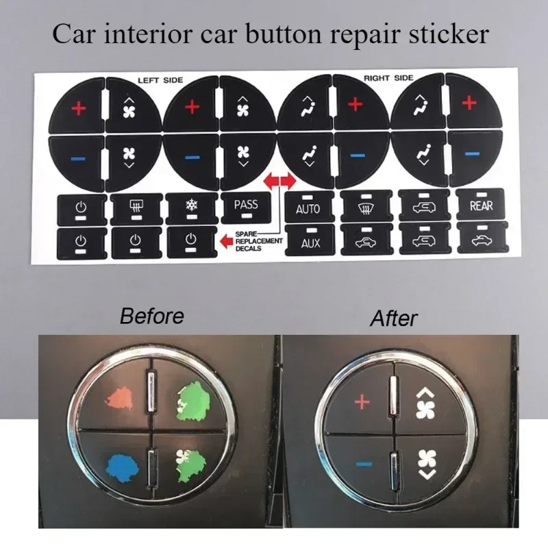 Car Accessories Unique - Car Window Button Creative Switch Stickers