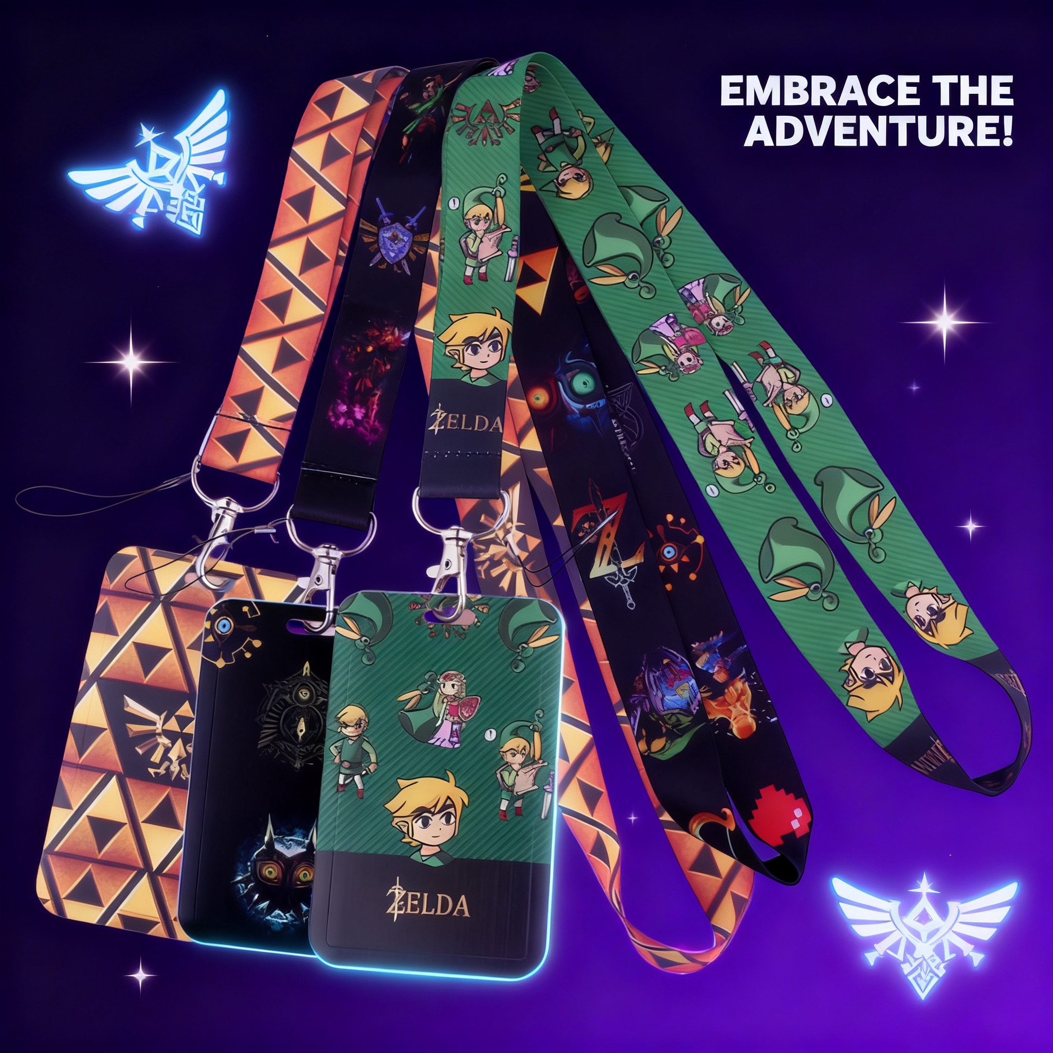 Car Accessories Hanging - Cartoon Game Lanyards for Key Neck