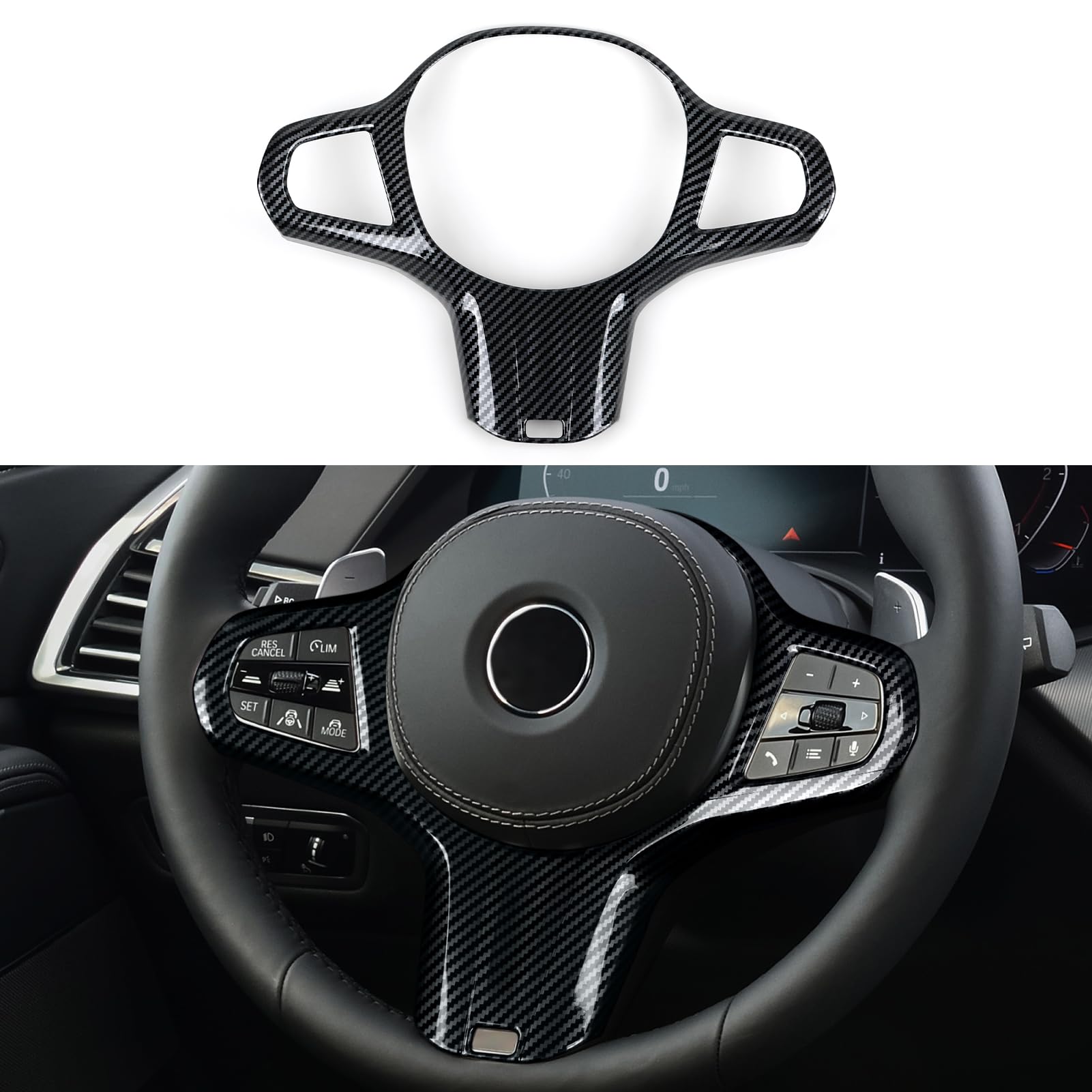 Carbon Fiber Style ABS Steerin – Steering Wheel Cover recenzja i cena