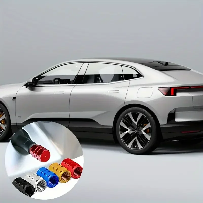 4Pcs Aluminum Tire Valve Caps  – Steering Wheel Cover recenzja i cena