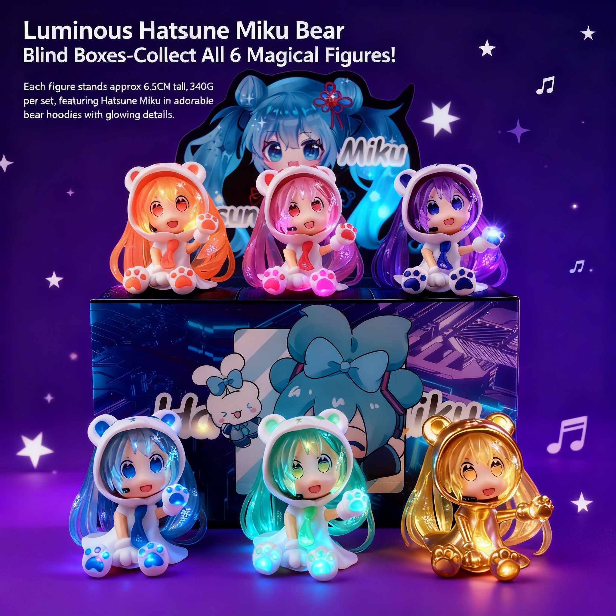 Glow in the Dark Hatsune Miku  – Car Accessories Papar recenzja i cena