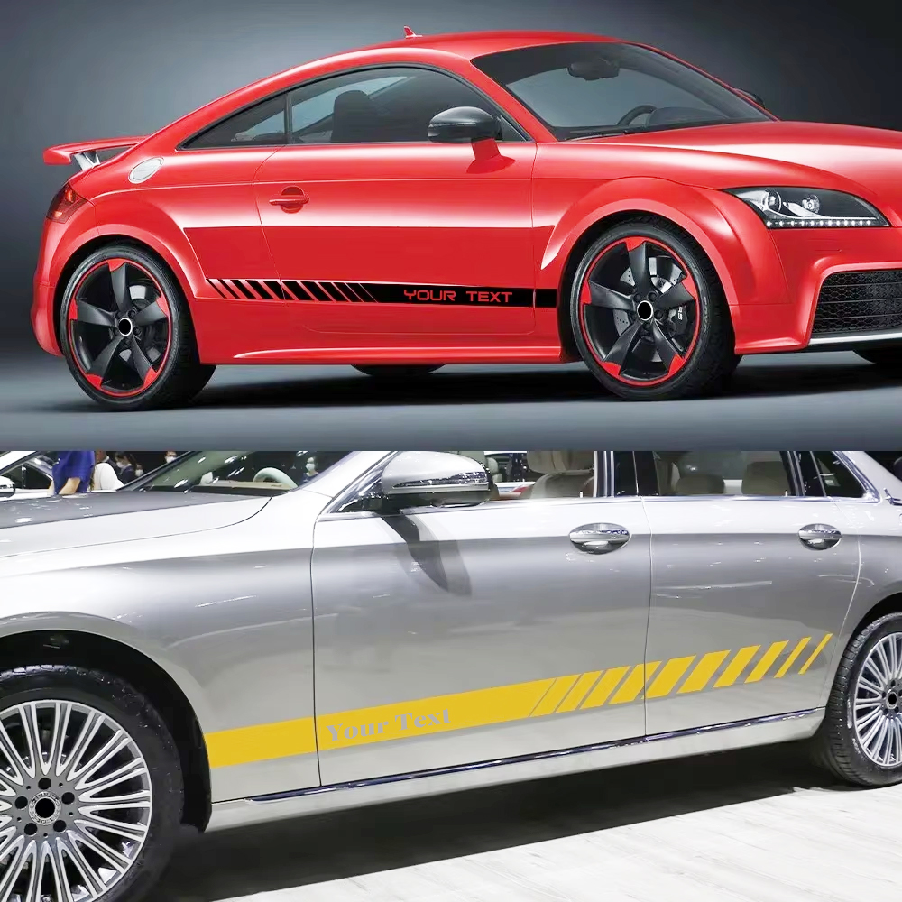 Custom Text Car Side Door Stri – Car Accessories Unique recenzja i cena