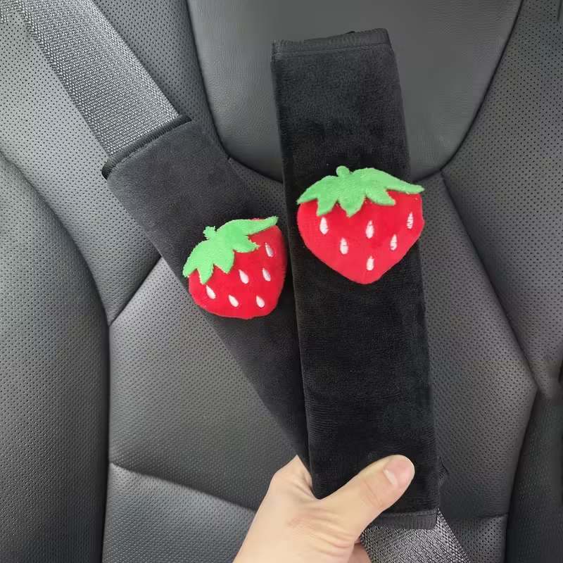 2pcs Strawberry Car Seat Belt  – Car Accessories Juicy Couture recenzja i cena