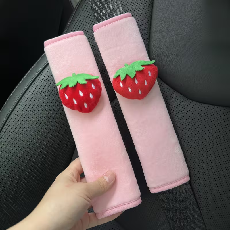 2pcs Strawberry Car Seat Belt  – Car Accessories Juicy Couture recenzja i cena