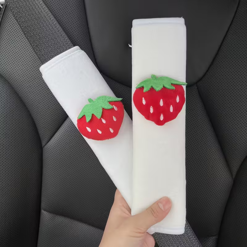2pcs Strawberry Car Seat Belt  – Car Accessories Juicy Couture recenzja i cena