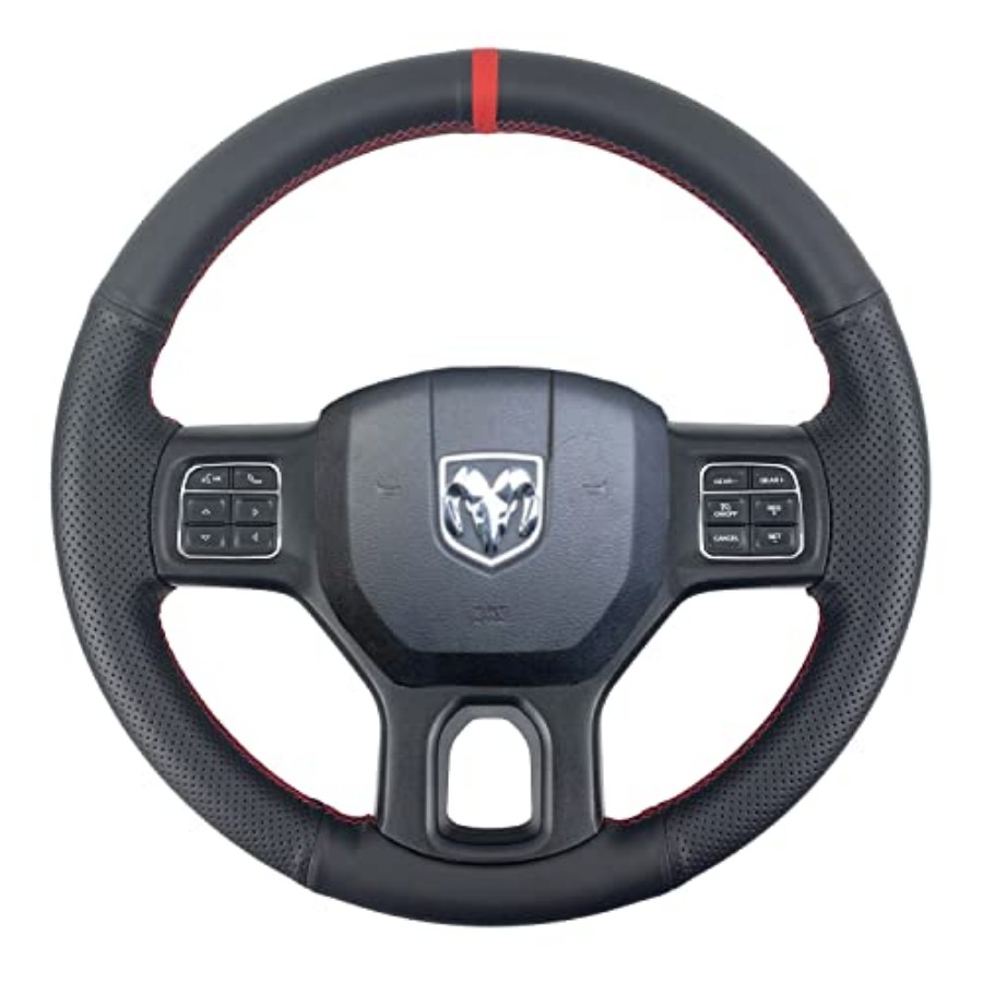 Black Side Perforated Leather  – Steering Wheel Cover recenzja i cena