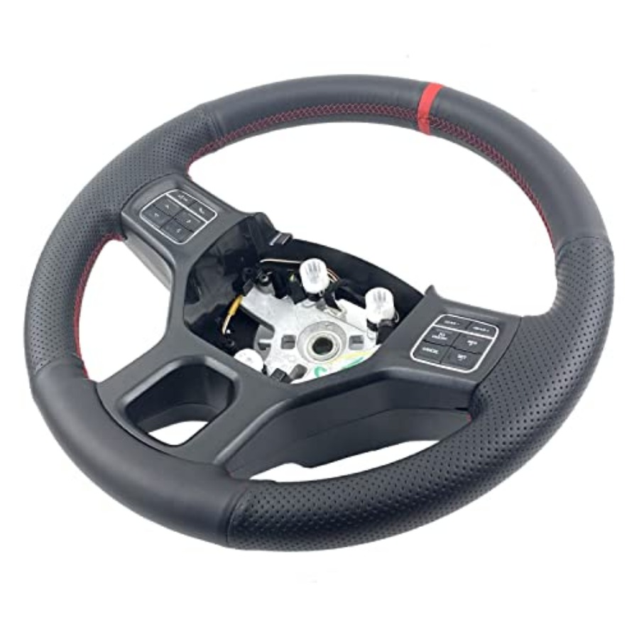 Black Side Perforated Leather  – Steering Wheel Cover recenzja i cena