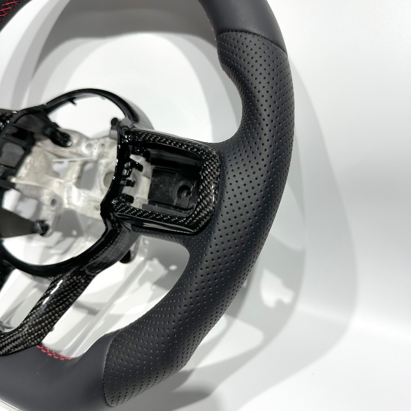 Black Carbon Fiber Trim Cover  – Steering Wheel Cover recenzja i cena