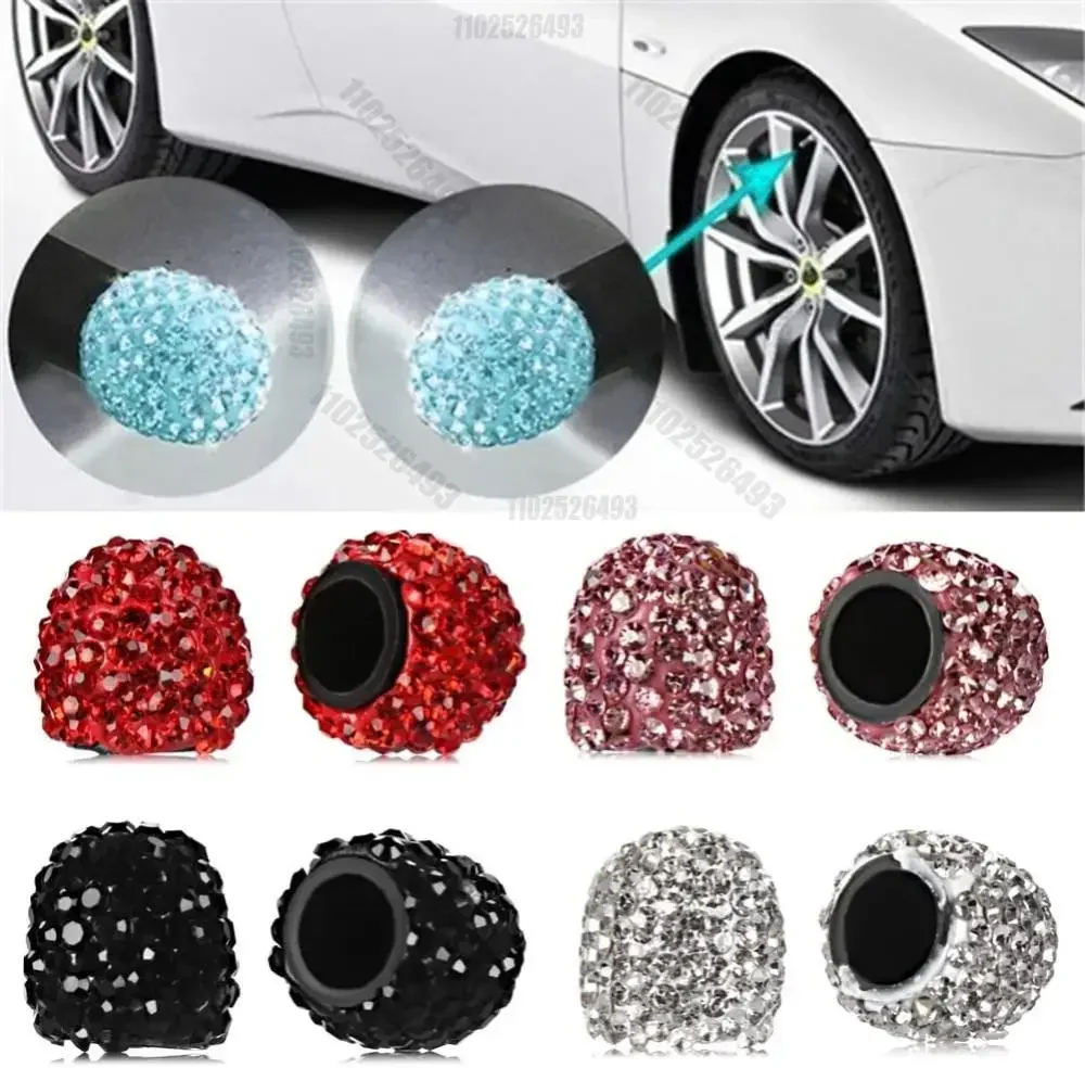 2/4PCS Diamond Car Tire Valve  – Steering Wheel Cover recenzja i cena