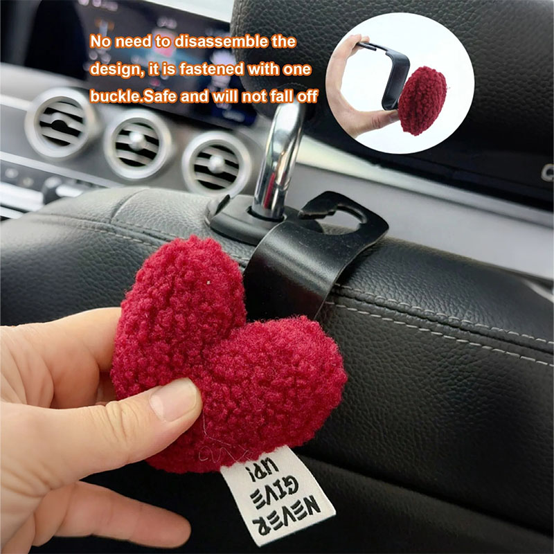 2 plush heart-shaped car hooks – Car Accessories Juicy Couture recenzja i cena