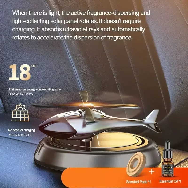 Solar Powered Helicopter Car A – Car Accessories Unique recenzja i cena